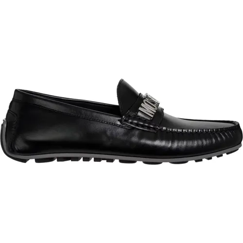 Stylish Leather Loafers , male, Sizes: 8 UK, 6 UK, 7 UK - Moschino - Modalova