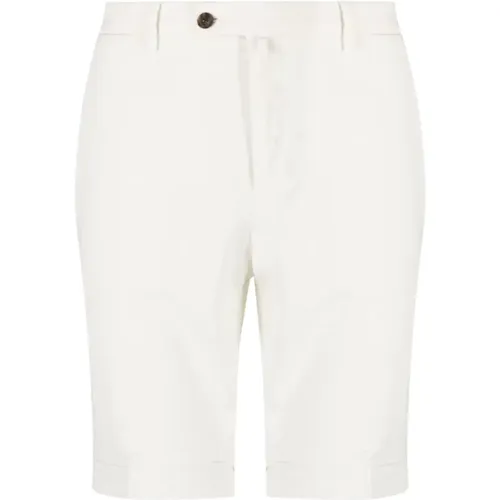 Lyocell/cotton stretch shorts , male, Sizes: 2XL, XL, 3XL - Corneliani - Modalova