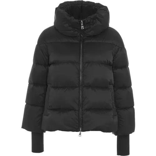 Schwarze Jacke Aw24 , Damen, Größe: M - add - Modalova