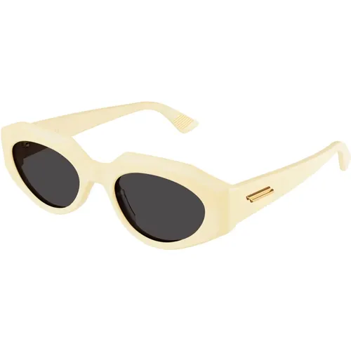 Gelb/Graue Sonnenbrille,Weiße/Graue Sonnenbrille,Stylische Sonnenbrille Bv1031S - Bottega Veneta - Modalova