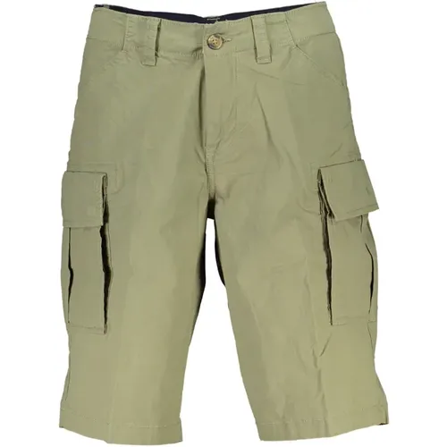 Grüne Bermuda Shorts Bio-Baumwolle Logo , Herren, Größe: W32 - Timberland - Modalova