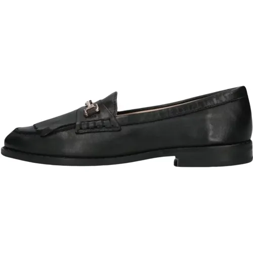 Schwarze Lederloafers B01002 , Damen, Größe: 39 EU - Inuovo - Modalova