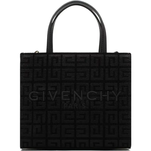Schwarze Mini G-Tote Tasche,Schwarze Leder Mini G-Tote Tasche - Givenchy - Modalova