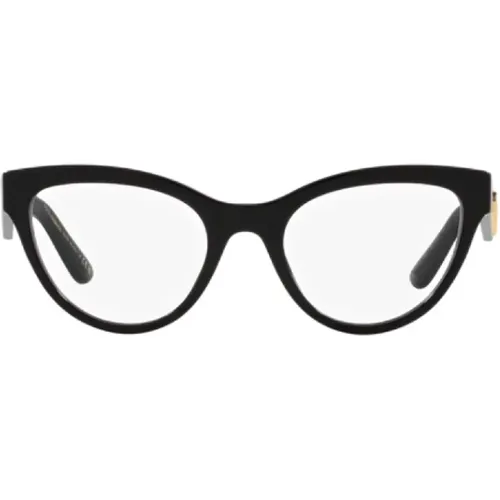 Elegante Cat Eye Brille - Nero , Damen, Größe: ONE Size - Dolce & Gabbana - Modalova