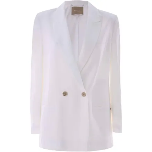 Brunilde Linen Blend Jacket , female, Sizes: XS, S - Kocca - Modalova