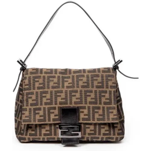 Pre-owned Canvas shoulder-bags , female, Sizes: ONE SIZE - Fendi Vintage - Modalova