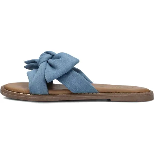 Blaue Denim Toffel Audrey 1 , Damen, Größe: 41 EU - Tango - Modalova