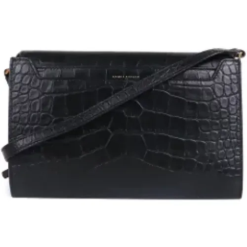 Pre-owned Leather clutches , female, Sizes: ONE SIZE - Yves Saint Laurent Vintage - Modalova