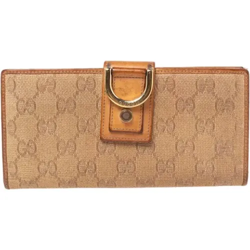 Pre-owned Canvas wallets , female, Sizes: ONE SIZE - Gucci Vintage - Modalova