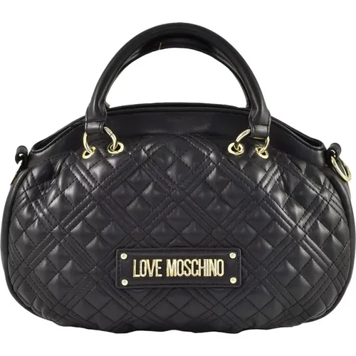 Red Handbag with Signature Dust Bag , female, Sizes: ONE SIZE - Love Moschino - Modalova