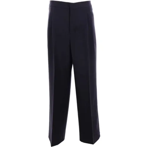 Wide Leg Wool Trousers , male, Sizes: W44, W40, W42 - Ami Paris - Modalova