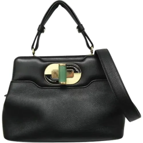 Pre-owned Leather handbags , female, Sizes: ONE SIZE - Bvlgari Vintage - Modalova