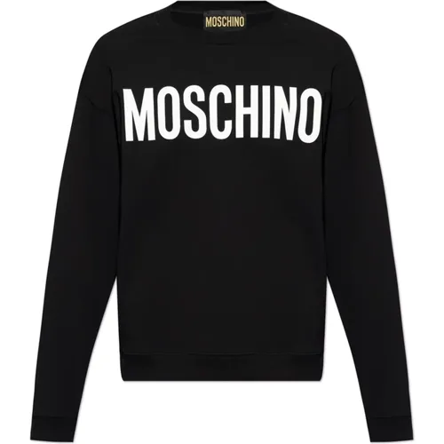 Sweatshirt with logo , male, Sizes: XL, 2XL, M, S, L - Moschino - Modalova