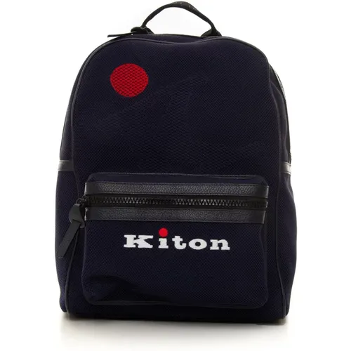 Canvas Backpack , male, Sizes: ONE SIZE - Kiton - Modalova