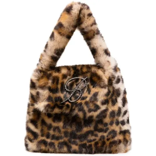 Faux Fur Handbag , female, Sizes: ONE SIZE - Blumarine - Modalova