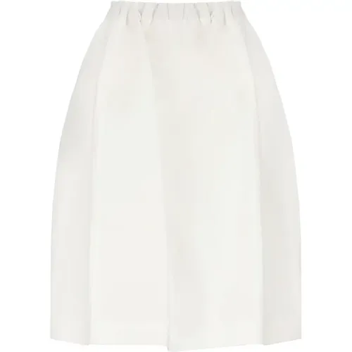 Cotton Skirt Elastic Waist Pockets , female, Sizes: S, XS - Marni - Modalova