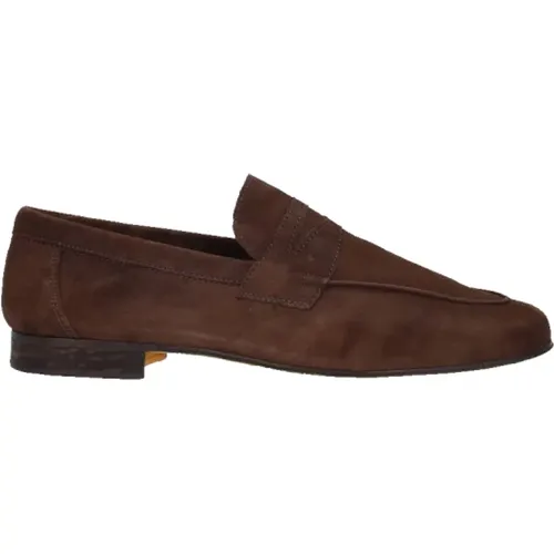 Flat shoes Dark , male, Sizes: 8 UK, 9 UK, 11 UK, 10 UK, 6 UK, 7 UK - Antica Cuoieria - Modalova