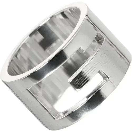 Pre-owned Silver rings , female, Sizes: ONE SIZE - Gucci Vintage - Modalova