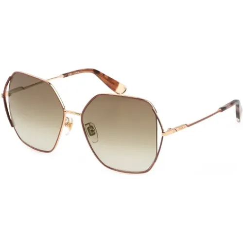 Rosé Metall Sonnenbrille für Frauen - Furla - Modalova