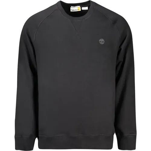 Schwarzer Pullover mit Langen Ärmeln Besticktes Logo , Herren, Größe: 2XL - Timberland - Modalova