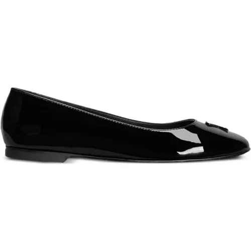 Schwarze Lackleder Slip-On Schuhe - Ami Paris - Modalova
