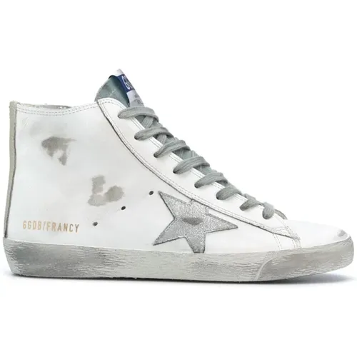 White Silver Milk Francys Sneakers , female, Sizes: 4 UK, 5 UK, 8 UK, 6 UK - Golden Goose - Modalova