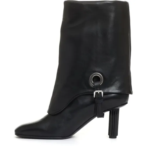 Schwarze Stiefeletten Eleganter Stil , Damen, Größe: 40 EU - AGL - Modalova