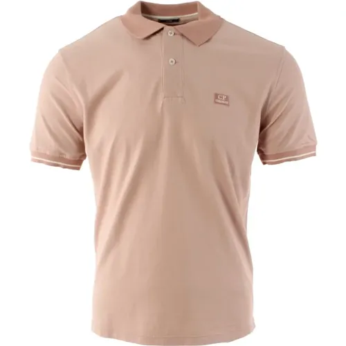 Men`s Polo Shirt with Unique Tacting Piquit Design , male, Sizes: S, M, 2XL - C.P. Company - Modalova