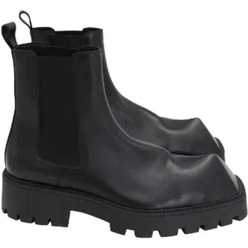 Pre-owned Leather boots , male, Sizes: 12 UK - Balenciaga Vintage - Modalova