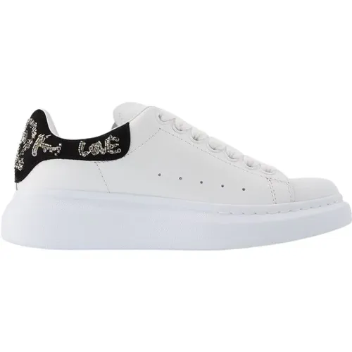 Oversize-Sneaker aus schwarzem und weißem Leder - alexander mcqueen - Modalova