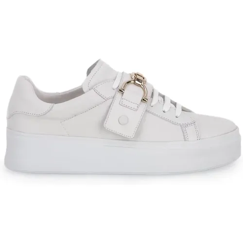 Weiße Mousse Sneakers für en , Damen, Größe: 38 EU - Frau - Modalova