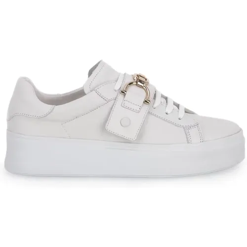 Weiße Mousse Sneakers für en , Damen, Größe: 39 EU - Frau - Modalova