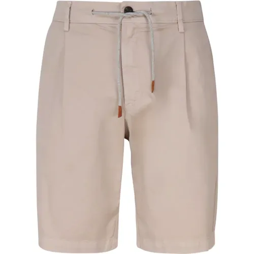 Taupe Bermuda Shorts aus Baumwollmischung , Herren, Größe: W30 - Eleventy - Modalova