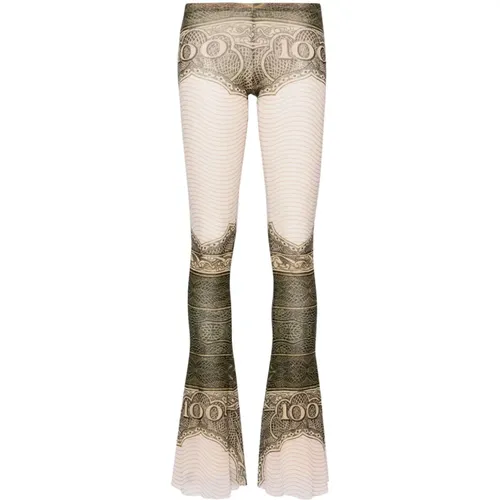 Mesh Flare Pants , female, Sizes: S, XS - Jean Paul Gaultier - Modalova