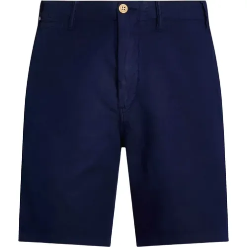 Marineblaue Classic Fit Shorts , Herren, Größe: W35 - Ralph Lauren - Modalova