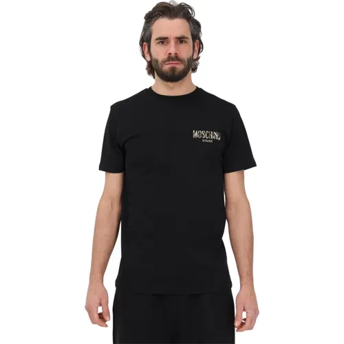 Stilvolles Schwarzes T-Shirt für Männer - Moschino - Modalova