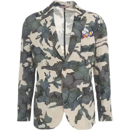 Camouflage Suit Jacket , male, Sizes: 2XL, 3XL, XL - BOB - Modalova