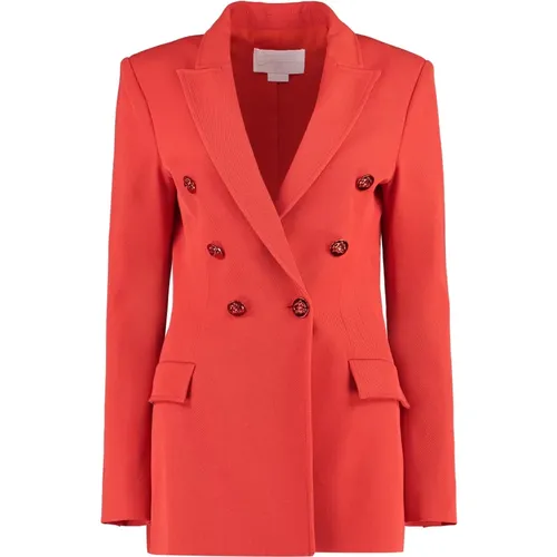 Woll-Doppelreiher-Blazer , Damen, Größe: XS - Genny - Modalova