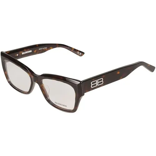 Bb0274O Havana Transparent Sunglasses , unisex, Sizes: 55 MM - Balenciaga - Modalova