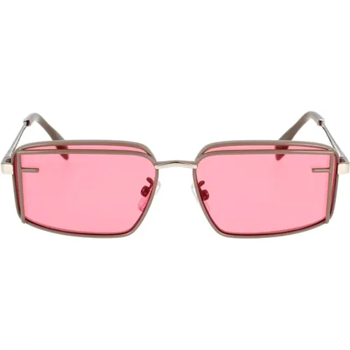 Glamorous Sunglasses with Bordeaux Lenses , unisex, Sizes: 53 MM - Fendi - Modalova