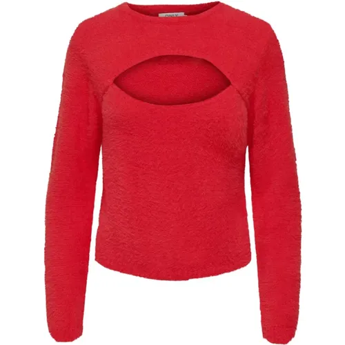 Knit Round Neck Sweater , female, Sizes: S - Only - Modalova
