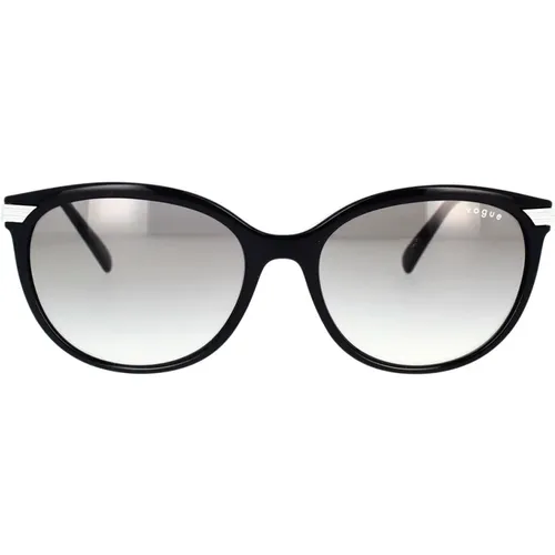 Irregular Shape Sunglasses with Grey Gradient Lenses , female, Sizes: 56 MM - Vogue - Modalova