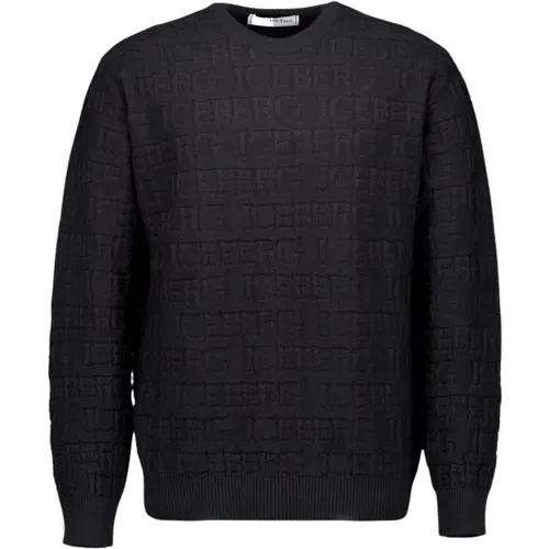 Schwarze Pullover Stilvolles Modell - Iceberg - Modalova