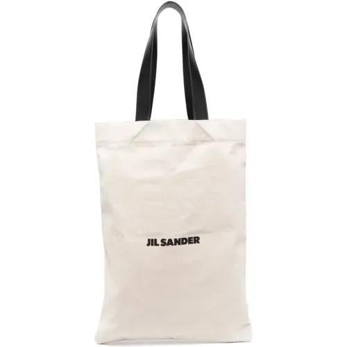 Canvas Tote Bag , male, Sizes: ONE SIZE - Jil Sander - Modalova