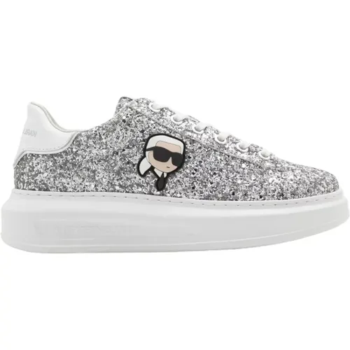 Glitter Sneakers Kapri Style , Damen, Größe: 36 EU - Karl Lagerfeld - Modalova