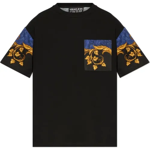 T-Shirt mit Druck - Versace Jeans Couture - Modalova