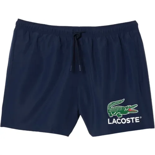 Quick Dry Swimwear with Brand Print , male, Sizes: XL, S, L - Lacoste - Modalova