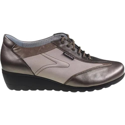 Ergonomischer Sneaker - Taupe Bronze , Damen, Größe: 41 EU - mephisto - Modalova