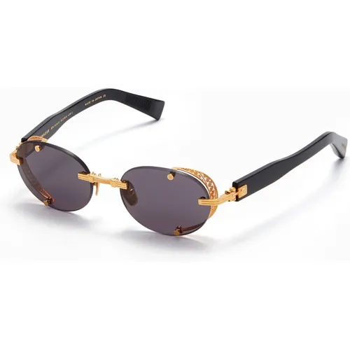 Striking Rimless Oval Sunglasses , male, Sizes: ONE SIZE - Balmain - Modalova