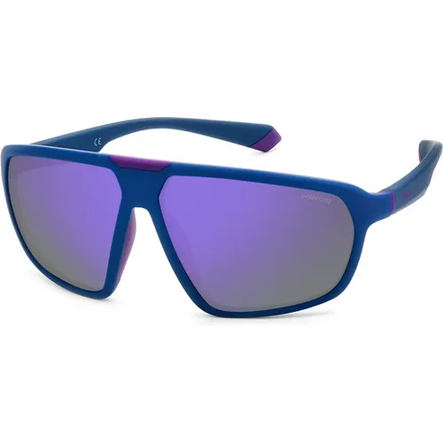 Matte Black Violet Sonnenbrille , unisex, Größe: 61 MM - Polaroid - Modalova